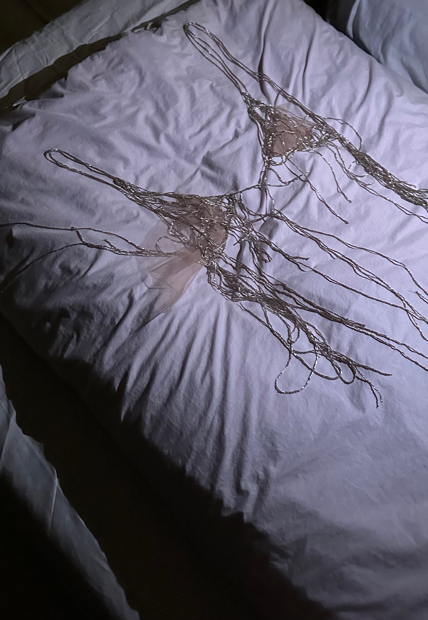 36h Silver String Triangle Top