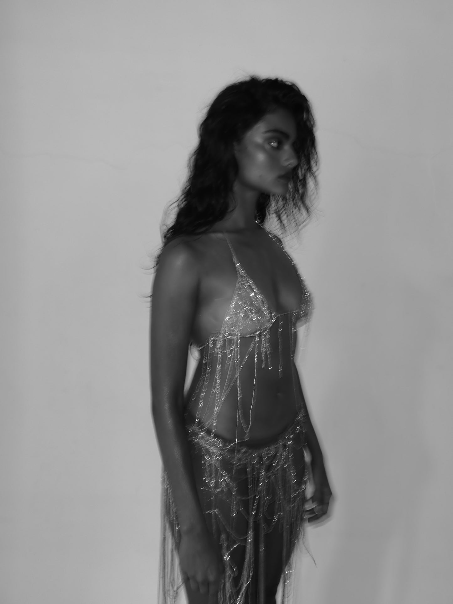 36h Silver String Triangle Top