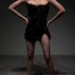 336h Black Embroidered Corset