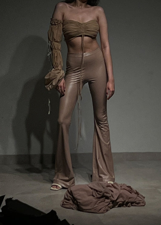 Nude Soft Leather Pant