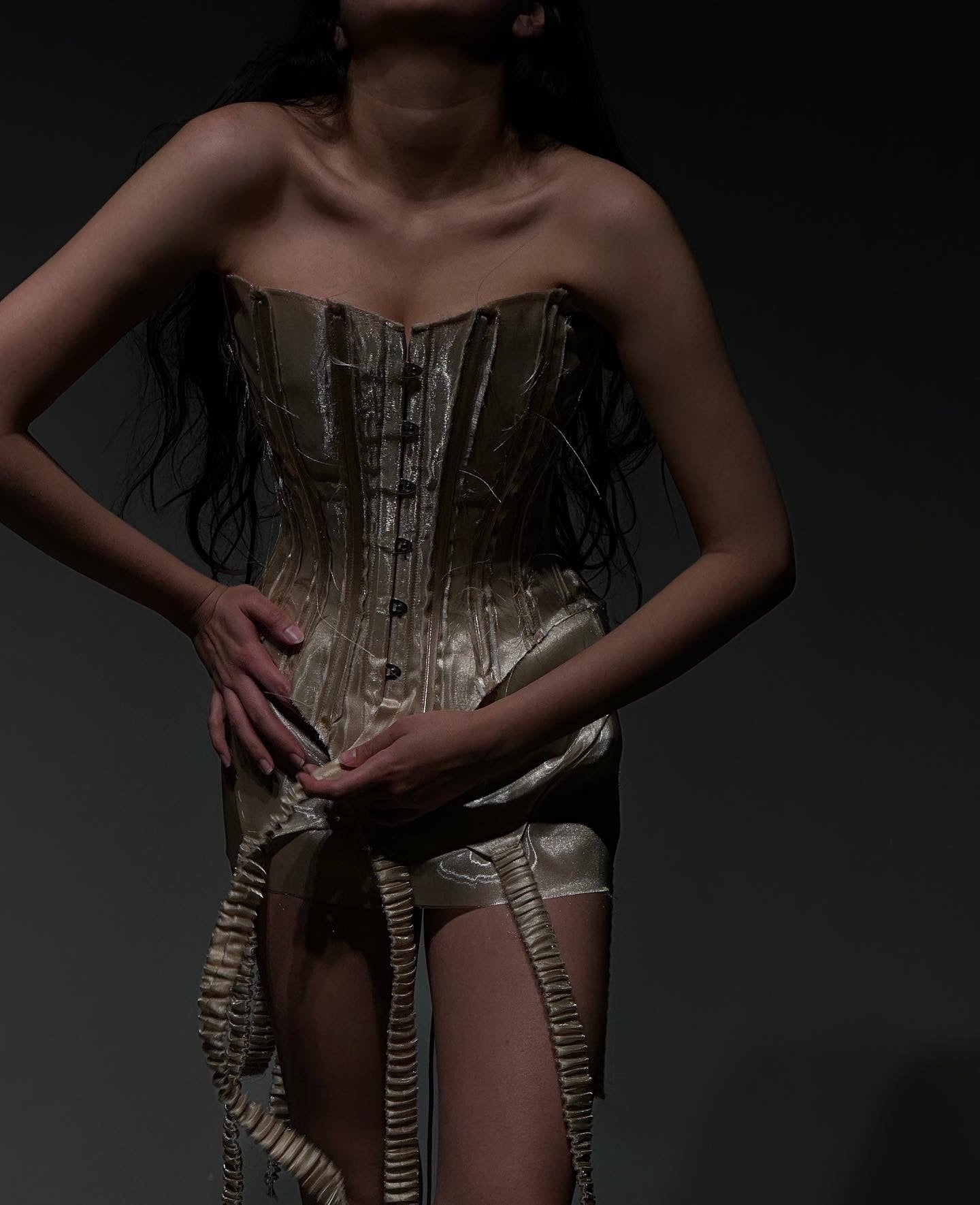 Gold Liquid Corset