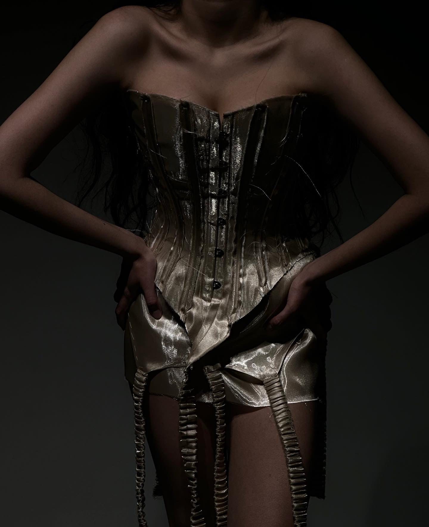 Gold Liquid Corset