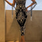 70hrs Black Crystal Corset and Scarf