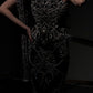 70hrs Black Crystal Corset and Scarf