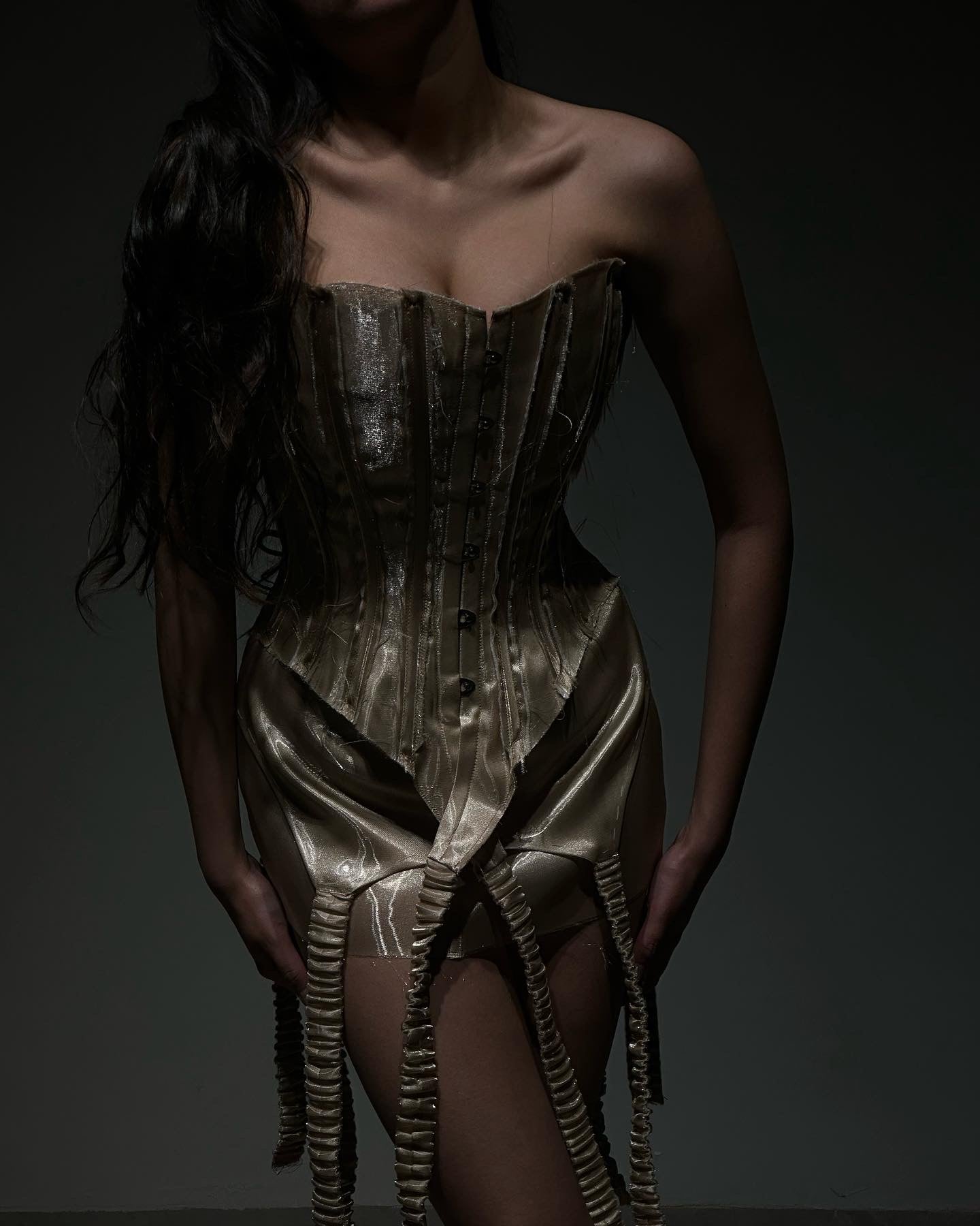 Gold Liquid Corset