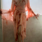 Chiffon and Lace Wrap Top