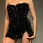 336h Black Embroidered Corset