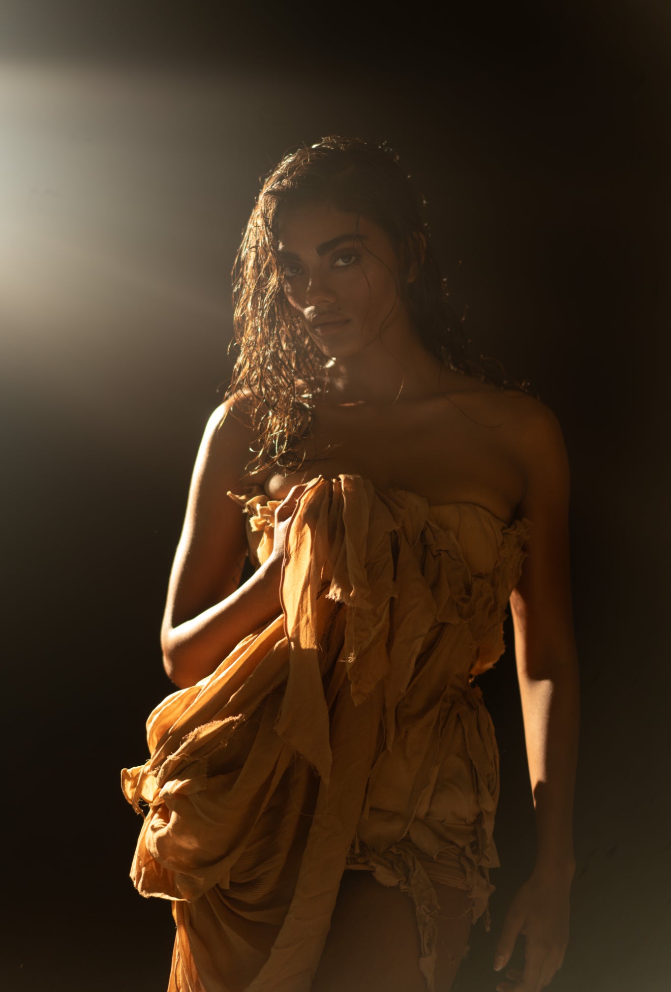 Nude Georgette Raw Corset