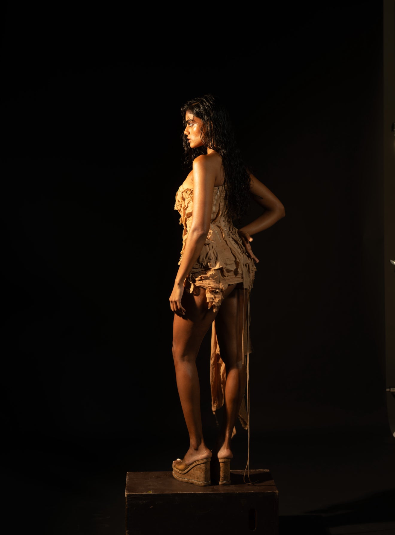 Nude Georgette Raw Corset