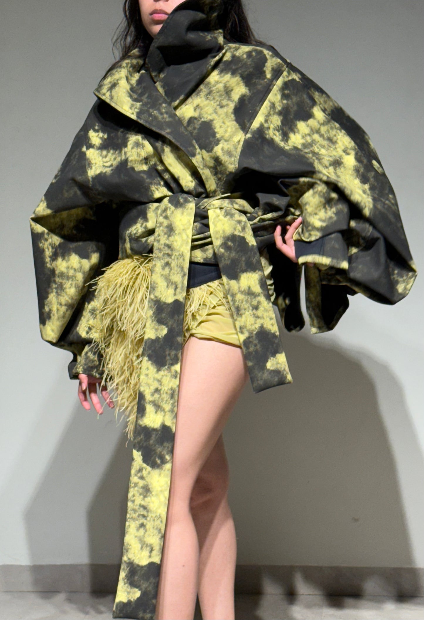 58h Green Feather Skirt