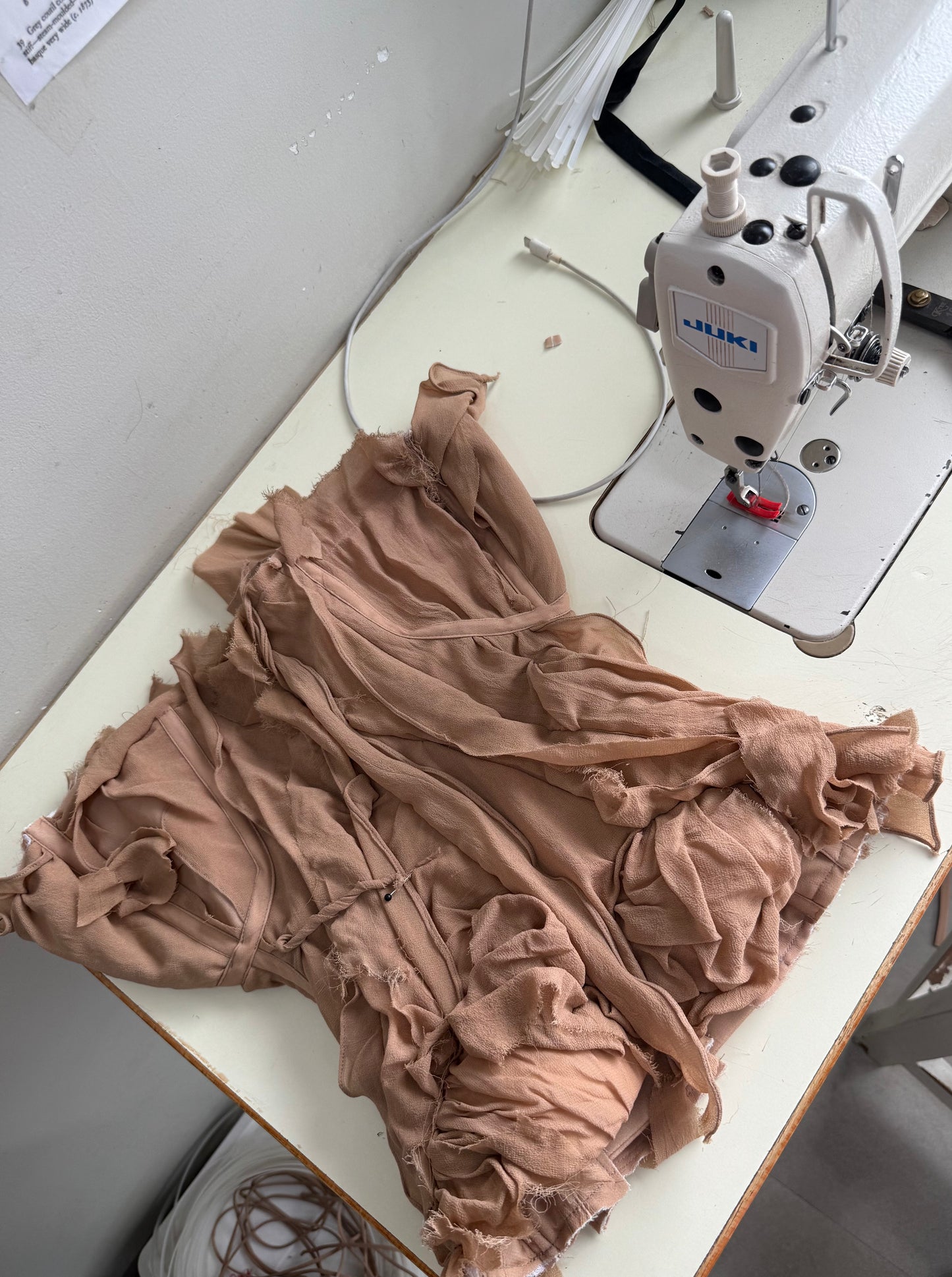 Nude Georgette Raw Corset