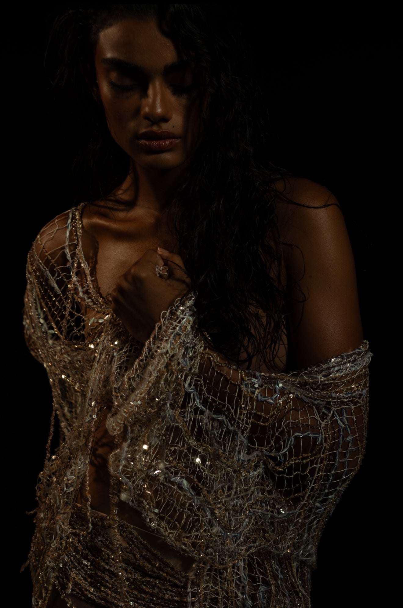 168h Embroidered String Shirt