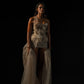 56h Embroidered Champagne Corset