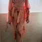 Chiffon and Lace Wrap Top